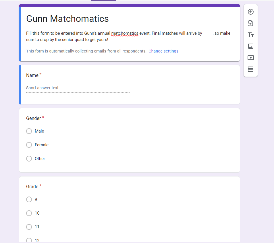 Gunn Matchomatics